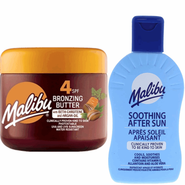 Malibu Przyspieszacz Opalania SPF4 + Balsam Po Opalaniu 200ml