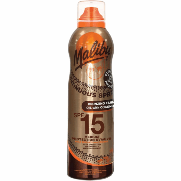 Malibu Oil SPF15 Olejek Z kokosem 175ml + Ice Blue Żel Po Opalaniu 200ml - obrazek 2