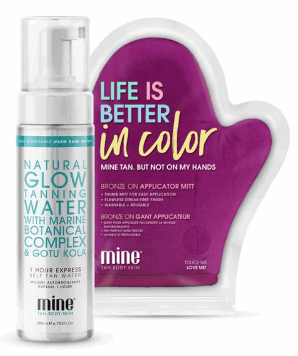 MineTan Natural Glow Pianka Stopniowo Brązująca + Rękawica