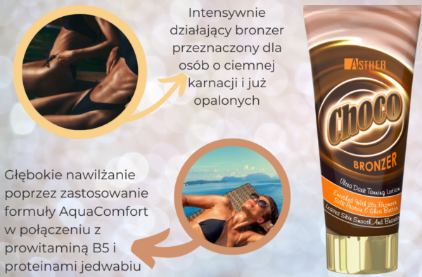 Asther Choco Balsam Do Opalania 200ml - obrazek 4
