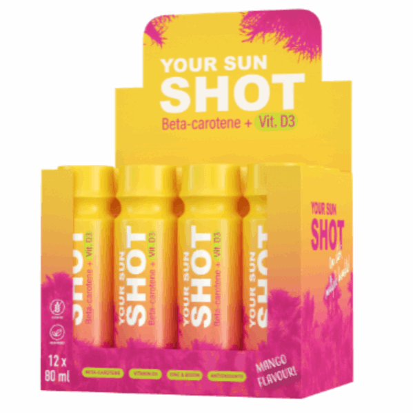 Your Sun Shot Mango Z Wit. D3 Drinki Do Opalania 80ml x10szt - obrazek 5