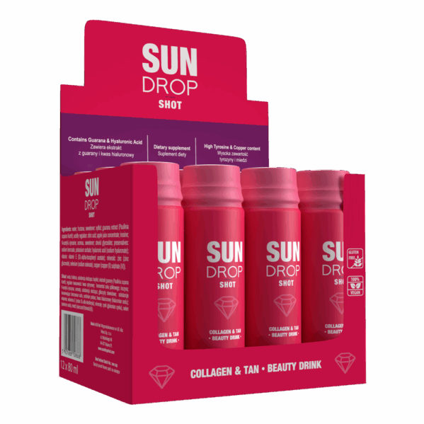 Sun Drop Collagen & Tan Shot Zestaw x12szt