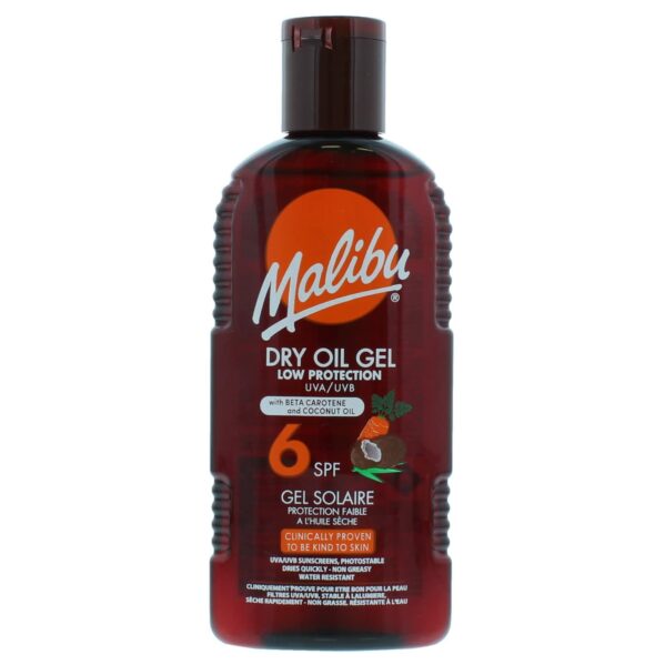 Malibu Suchy Olejek W Żelu SPF6 200ml + Żel Po Opalaniu 200ml - obrazek 2