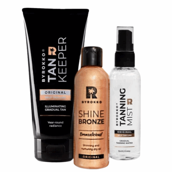 Byrokko Glammed Up Bundle Tan Keeper + Tanning Mist + Shine Bronze