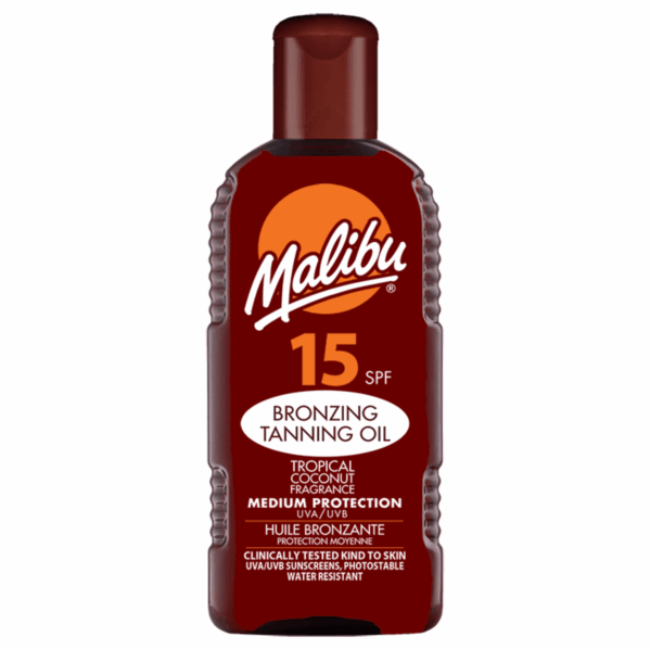 Malibu Olejek Do Opalania SPF15 200ml + Balsam W Sprayu Po Opalaniu 200ml - obrazek 2