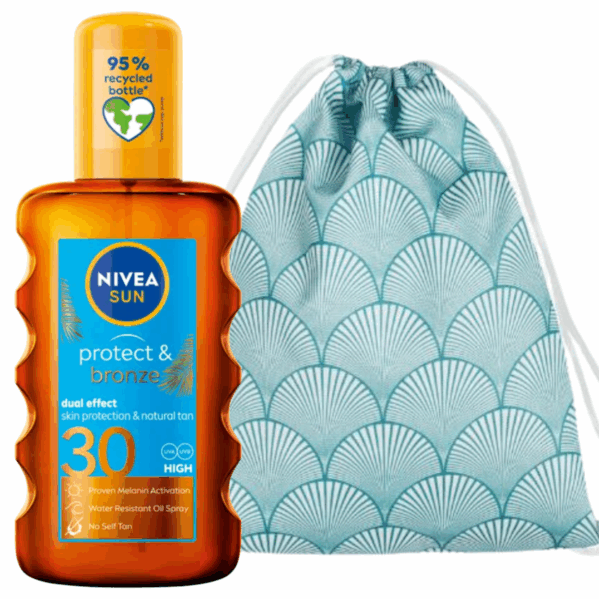 Nivea Protect & Bronze SPF30 Olejek + Plecak Plażowy