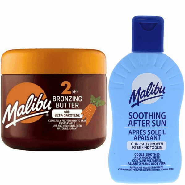 Malibu Masło Przyspieszające SPF2 + Balsam Po Opalaniu 200ml