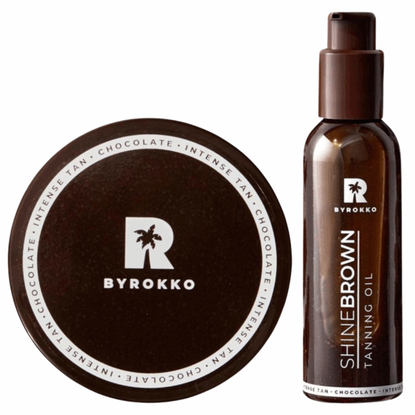 Byrokko Shine Brown Chocolate + Szybki Olejek Brązujący