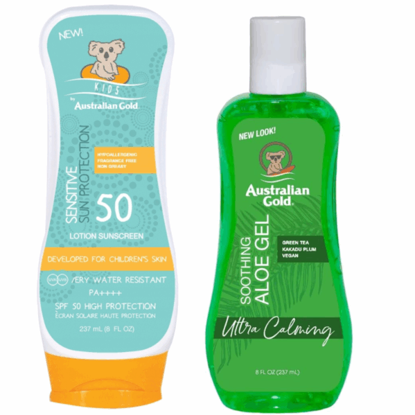 Australian Gold SPF50 Kids Sensitive Protection + Aloe Po Opalaniu