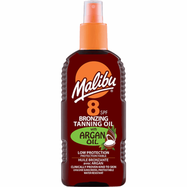 Malibu Brązujący Z Olejkiem Arganowym SPF8 100ml + Aloe Po Opalaniu 100ml - obrazek 2