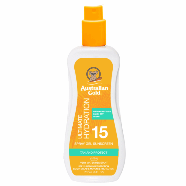 Australian Gold Żel W Sprayu Z Filtrem SPF15 + Moisture Lock 473ml - obrazek 2