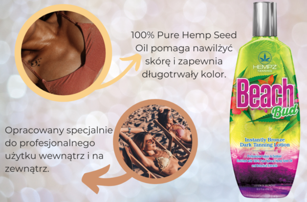 Hempz Beach Bud Instantly Dark Tanning Lotion - obrazek 3