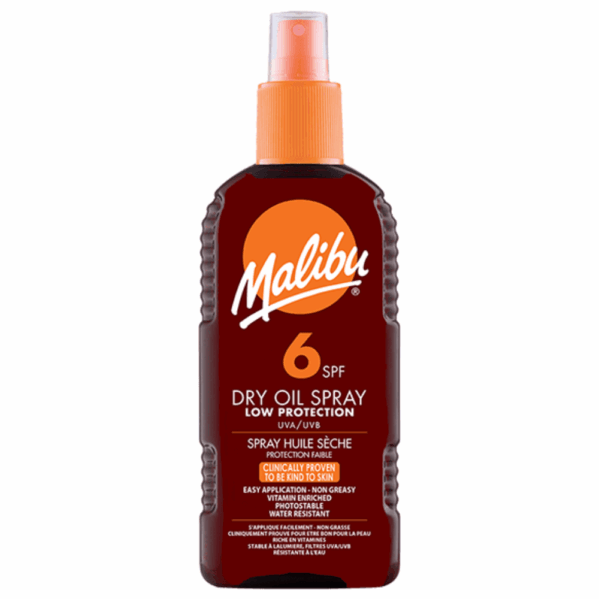 Malibu SPF6 Olejek Brązujący 200ml + Balsam W Sprayu Po Opalaniu 200ml - obrazek 2