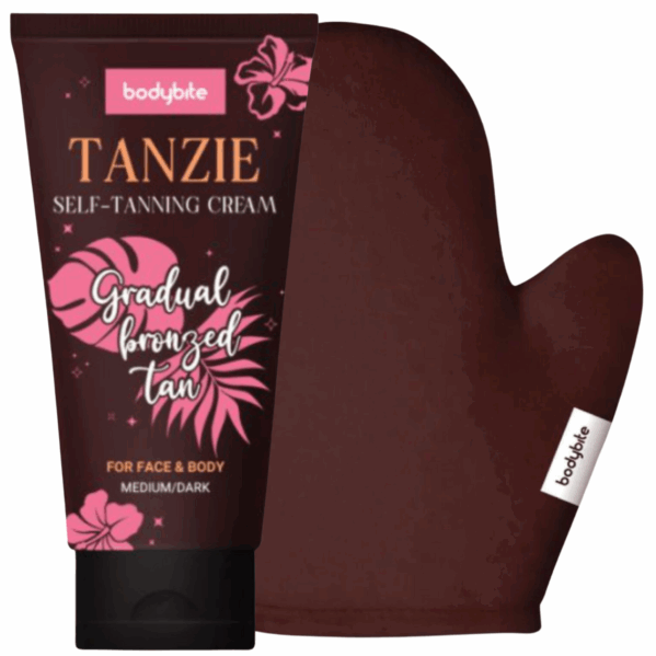 Bodybite Tanzie Krem Samoopalający + Rękawica