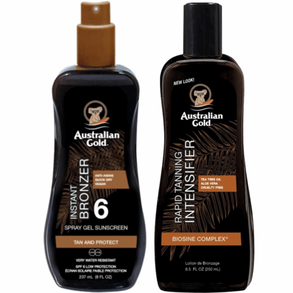 Australian Gold SPF6 Spray Gel + Rapid Tanning