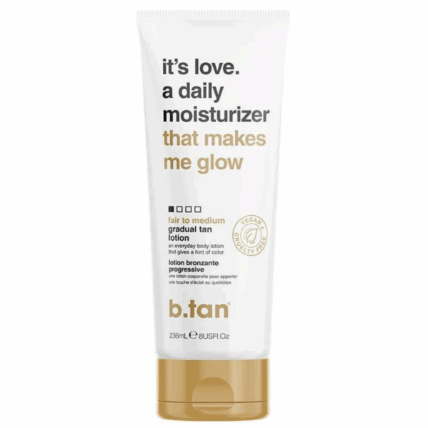 b.tan It's Love. A Daily Moisturiser Balsam Brązujący + Rękawica - obrazek 2