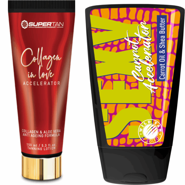 Supertan Collagen In Love + Wild Tan Sexy Carrot Gratis