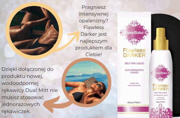 Fake Bake Flawless Darker Samoopalacz W Płynie Z Rękawicą x2szt - obrazek 3