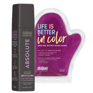 MineTan Absolute Ultra Dark Pianka Samoopalająca + Rękawica