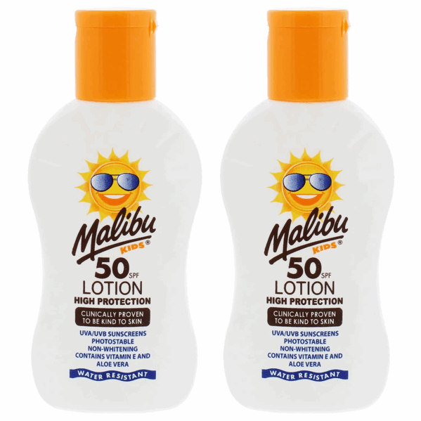 Malibu Kids Lotion Balsam Ochronny Dla Dzieci SPF50 100ml x2szt