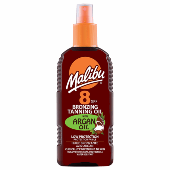 Malibu Olejek Brązujący Z Arganem SPF8 200ml + Balsam W Sprayu Po Opalaniu 200ml - obrazek 2