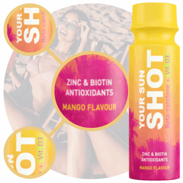 Your Sun Shot Mango Z Wit. D3 Drinki Do Opalania 80ml x10szt - obrazek 4