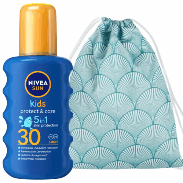 Nivea Kids Protect & Care SPF30 Spray + Plecak Plażowy