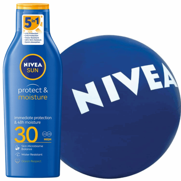 Nivea Protect & Moisture SPF30 Balsam + Piłka Plażowa