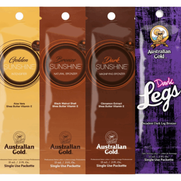 Australian Gold Zestaw Saszetek Do Opalania x4szt