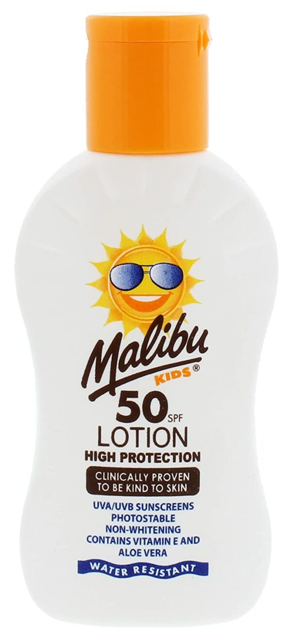 Malibu Balsam Ochronny Dla Dzieci SPF50 100ml + Aloe Po Opalaniu 100ml - obrazek 2