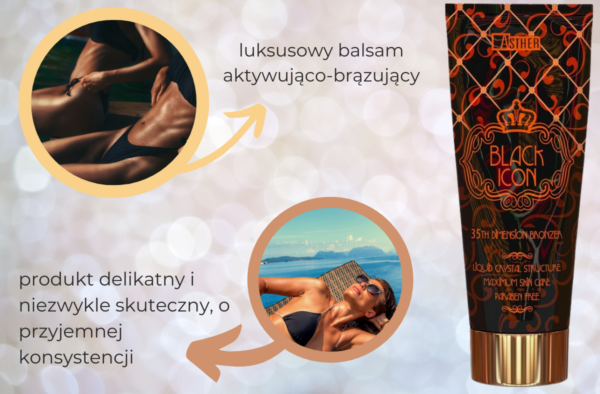 Asther Black Icon Mocny Aktywator Do Opalania 150ml - obrazek 4