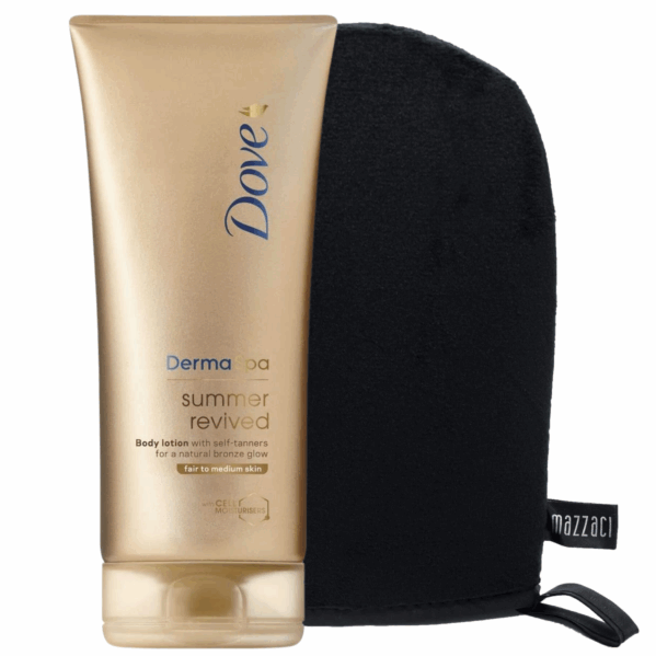 Dove Derma Spa Balsam Samoopalający Fair To Medium + Rękawica