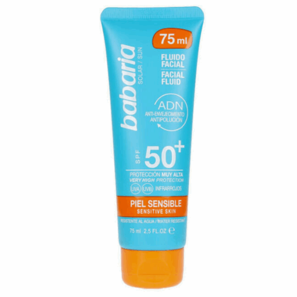 Babaria Facial Fluid Sensitive SPF50 Fluid Przeciwsłoneczny 75ml