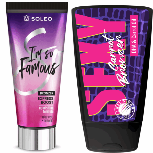 Soleo I'm So Famous + Wild Tan Sexy Carrot Gratis
