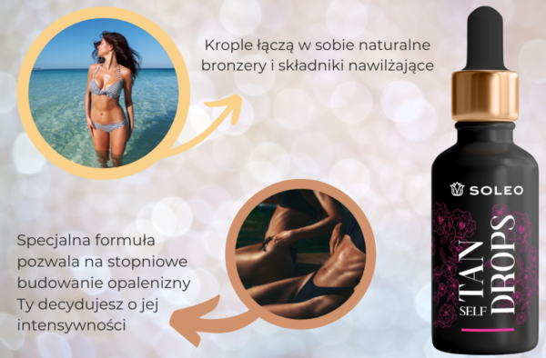 Soleo Self Tanning Drops Krople Samoopalające Butelka 20ml - obrazek 5