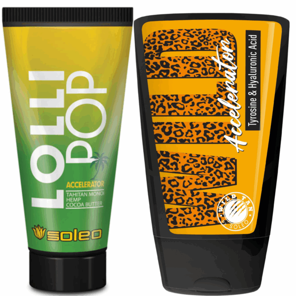 Soleo Lolli Pop + Wild Tan Accelerator Gratis