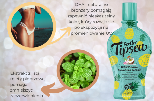 Fiesta Sun Flirty Feelin' Tipsea Ciemny Bronzer 350ml - obrazek 3