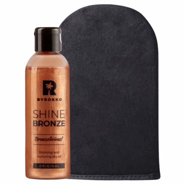 Byrokko Shine Bronze Suchy Olejek Brązujący + Rękawica