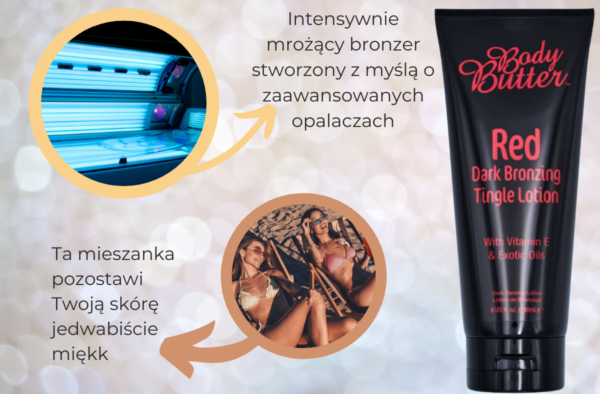 Body Butter Red Ciemny Bronzer Z Efektem Tingle - obrazek 3