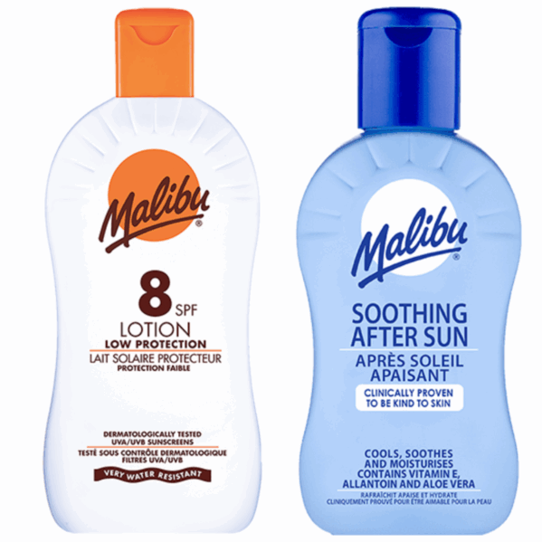 Malibu SPF8 Balsam 100ml + Balsam Po Opalaniu 100ml