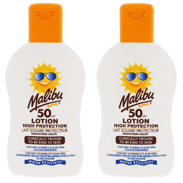 Malibu Kids Lotion Balsam Ochronny Dla Dzieci SPF50 200ml x2szt