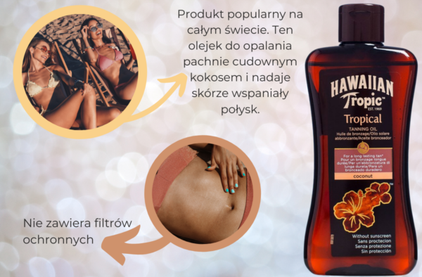Hawaiian Tropic Tanning Oil Coconut 200ml - obrazek 3