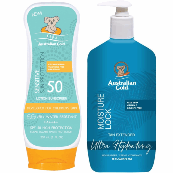 Australian Gold SPF50 Kids Sensitive + Moisture Lock 473ml