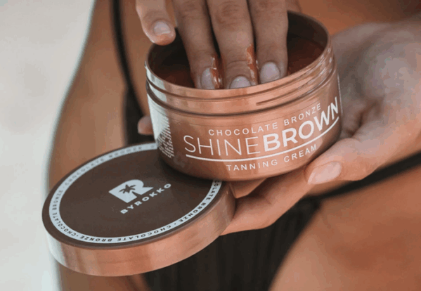 Byrokko Shine Brown Chocolate Bronze Rozświetlający Krem Przyspieszający Opalanie 200ml - obrazek 8