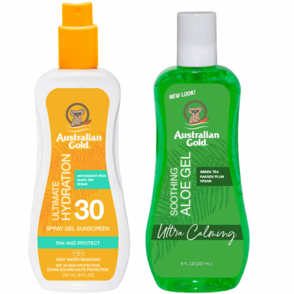 Australian Gold Żel W Sprayu Bezbarwny SPF30 + Aloe Po Opalaniu