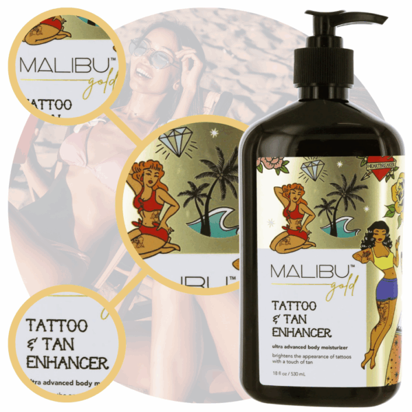Malibu Tan Gold Tattoo & Tan Extender Balsam Do Ciała - obrazek 4