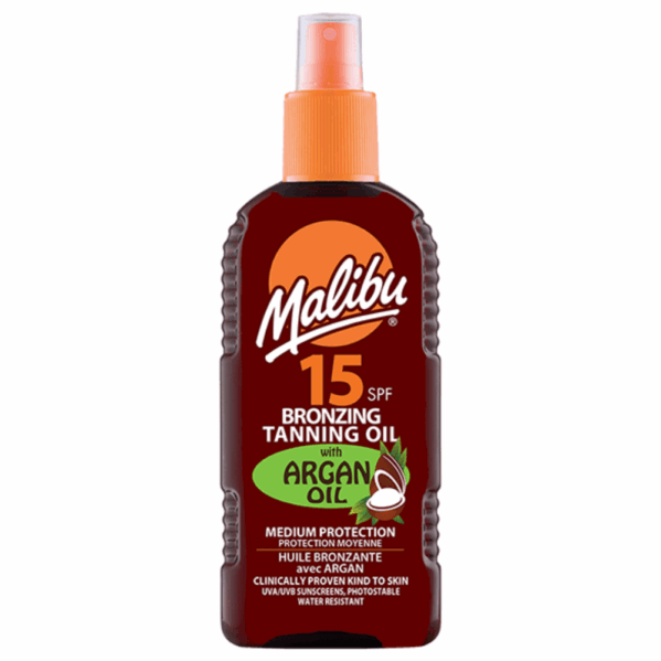 Malibu Olejek Arganowy SPF15 200ml + Balsam W Sprayu Po Opalaniu 200ml - obrazek 2
