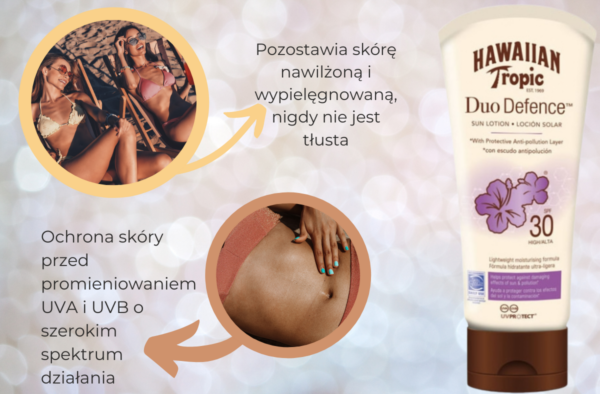 Hawaiian Tropic Duo Defence Sun Lotion SPF30 - obrazek 3