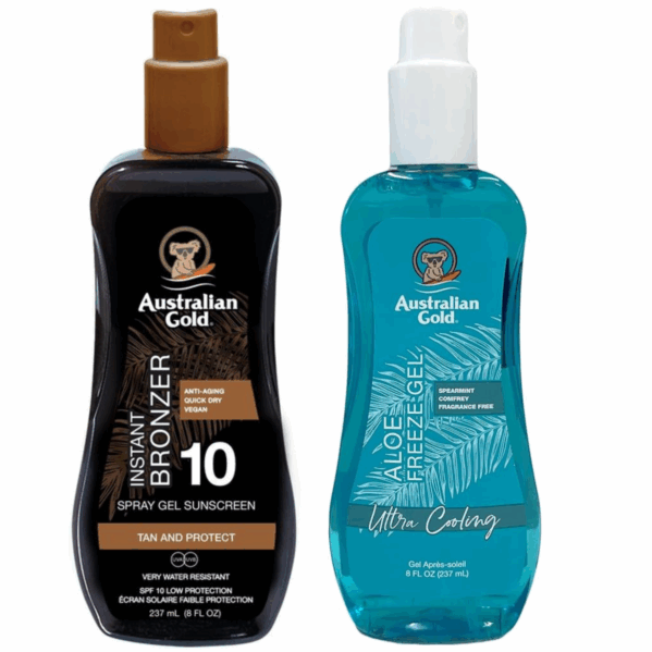 Australian Gold Spray Gel Bronzer SPF10 + Aloe Freeze