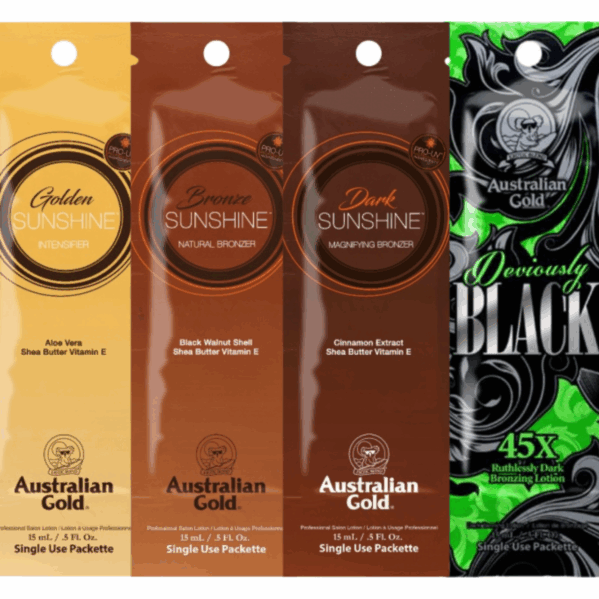 Australian Gold Zestaw Saszetek Do Opalania x4szt